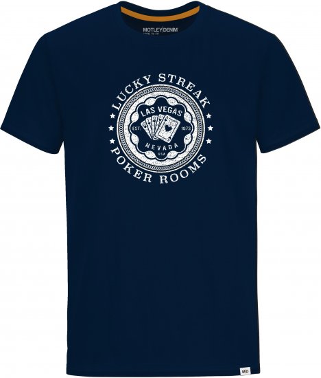 Motley Denim QUEENS T-shirt Navy - Camisetas - Camisetas - 2XL-14XL