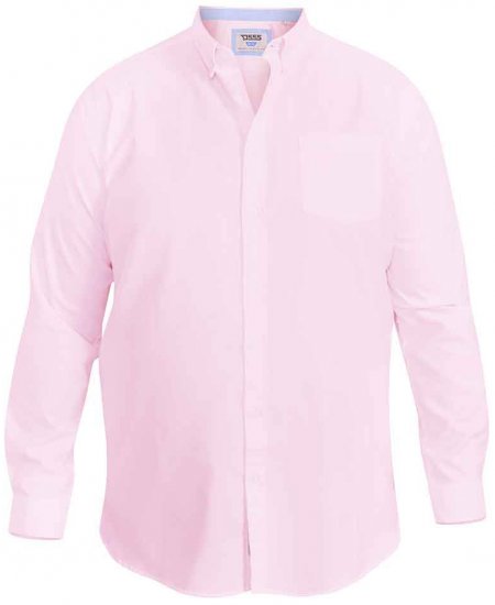 D555 Richard Long Sleeve Oxford Shirt Pink - Camisas - Camisas 2XL-10XL