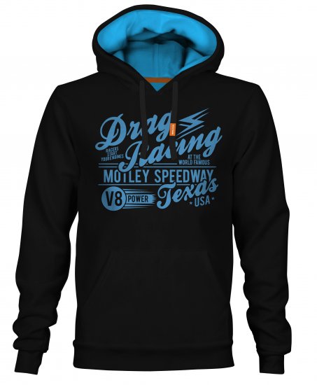 Motley Denim Ripley Hoodie Black - Sudaderas - Sudaderas 2XL-12XL