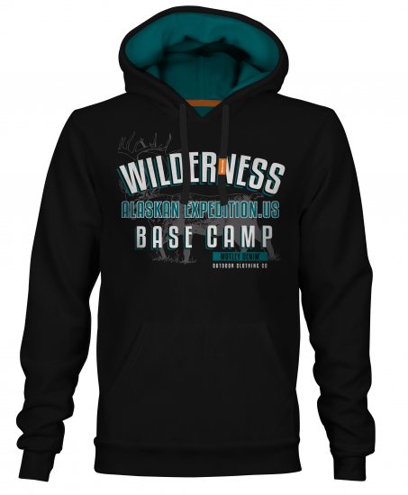 Motley Denim Romford Hoodie Black - Sudaderas - Sudaderas 2XL-12XL