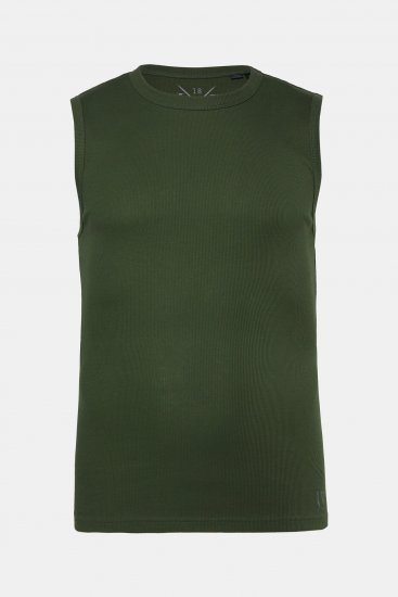 JP1880 Undershirt Rib Jersey Green - Camisetas - Camisetas - 2XL-14XL