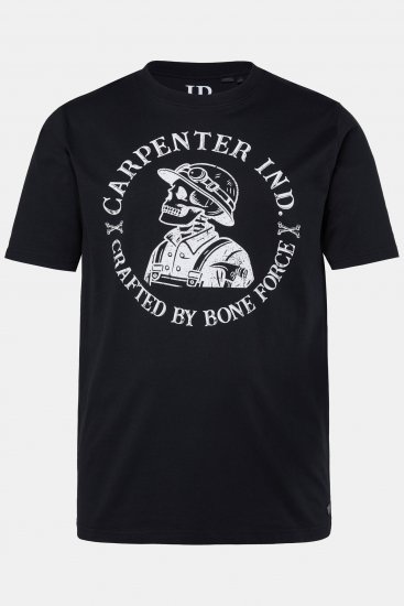 JP1880 T-Shirt Chest Print Bone Force Black - Camisetas - Camisetas - 2XL-14XL