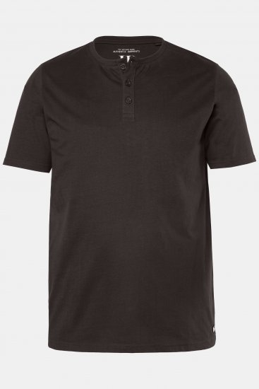 JP1880 Henley Basic T-Shirt with Buttons Brown - Camisetas - Camisetas - 2XL-14XL