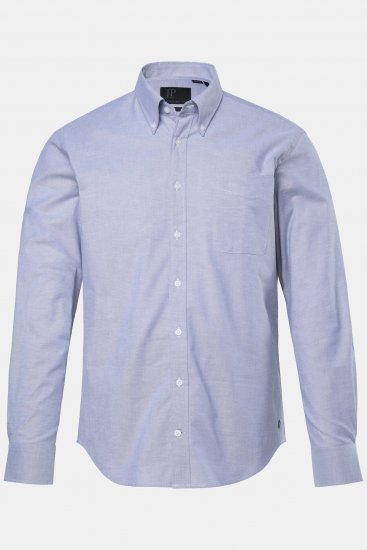 JP1880 Oxford Shirt Flexnamic Long Sleeve Grey - Camisas - Camisas 2XL-10XL