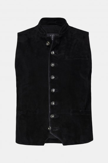 JP1880 Vest Goat Suede Traditional Black - Ropa de fiesta - Ropa de fiesta – Para celebrar con estilo y comodidad