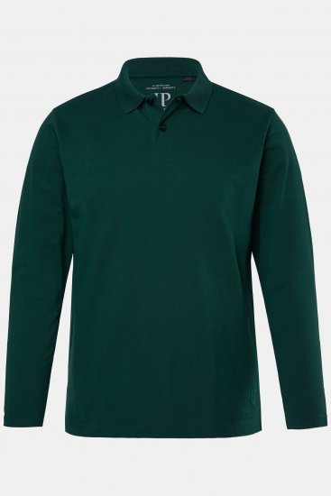 JP1880 Polo Shirt Long Sleeve Pique Dark Green - Polos - Polos 2XL-8XL