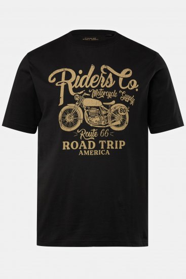 JP1880 T-Shirt Motorcycle Print Black - Camisetas - Camisetas - 2XL-14XL