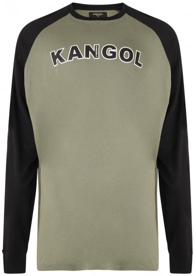 Kangol Rufio Long Sleeve T-shirt Khaki - Camisetas - Camisetas - 2XL-14XL