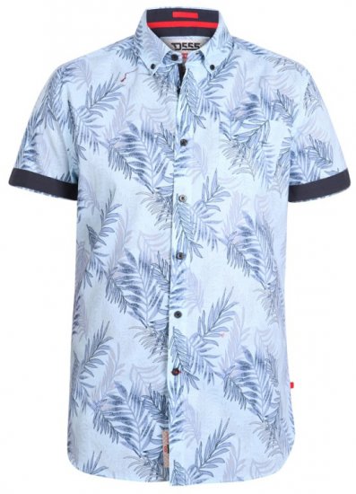 D555 Santana Hawaii Shirt Sky Blue - Camisas - Camisas 2XL-10XL