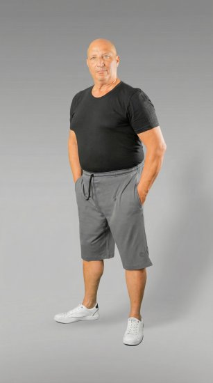20 Nodi Scirocco Short Leg Sports Pants in Combed Cotton Jersey Grey - Pantalones y cortos de chándal - Pantalones y Pantalones cortos de chándal - 2XL-12XL