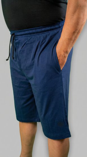 20 Nodi Scirocco Short Leg Sports Pants in Combed Cotton Jersey Navy - Pantalones y cortos de chándal - Pantalones y Pantalones cortos de chándal - 2XL-12XL