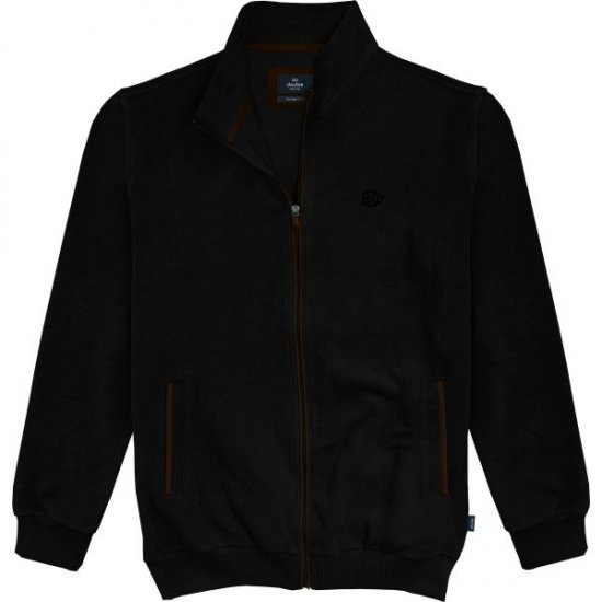 Double Outfitters SEL-1168 Chaqueta de chándal con cremallera Negro - Sudaderas - Sudaderas 2XL-12XL