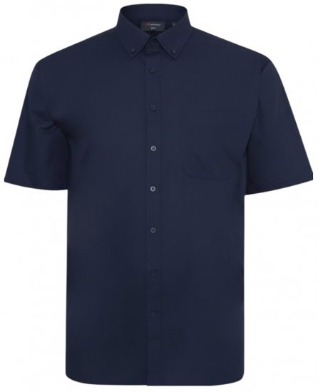 Espionage SH149 Plain Short Sleeve Shirt Navy - Camisas - Camisas 2XL-10XL
