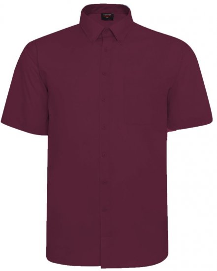 Espionage SH149 camisa de manga corta rojo vino - Camisas - Camisas 2XL-10XL