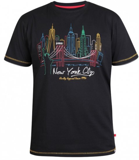 D555 Shelby T-shirt Black - Camisetas - Camisetas - 2XL-14XL