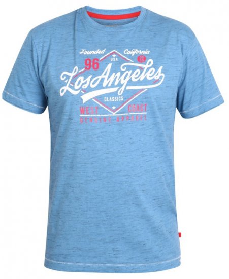 D555 Shelton T-shirt Blue - Camisetas - Camisetas - 2XL-14XL