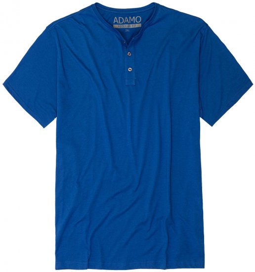 Adamo Silas Regular fit Serafino T-shirt Royal Blue - Camisetas - Camisetas - 2XL-14XL