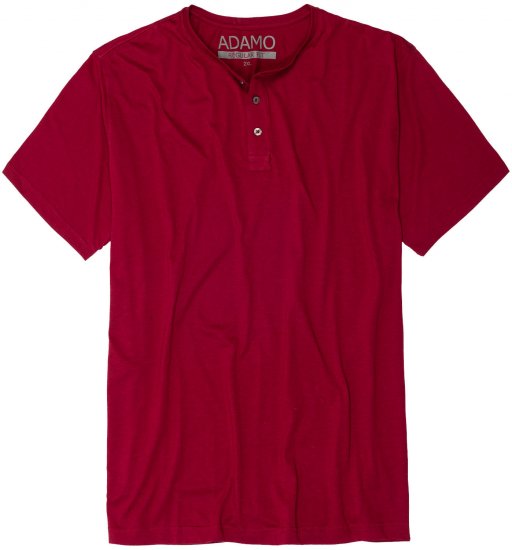 Adamo Silas Regular fit Serafino T-shirt Burgundy - Camisetas - Camisetas - 2XL-14XL
