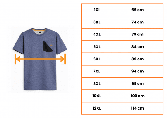 Motley Denim Milan Camiseta Índigo Claro - Camisetas - Camisetas - 2XL-14XL