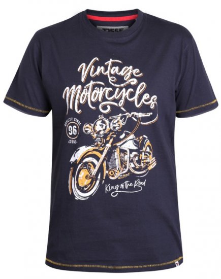 D555 Slater T-shirt Navy - Camisetas - Camisetas - 2XL-14XL