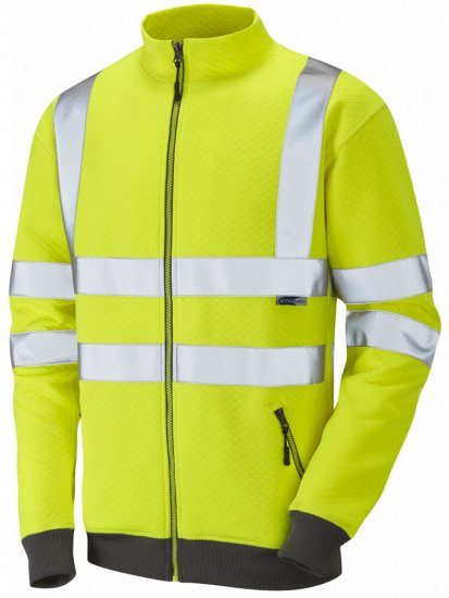 Leo Libbaton Track Top Hi-Vis Yellow - Ropa de trabajo - Ropa de trabajo 3XL-6XL