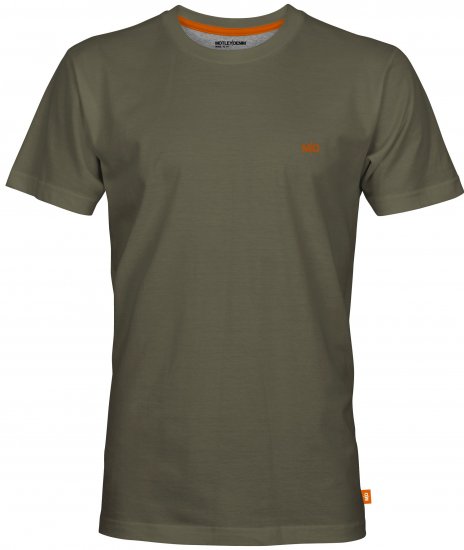Motley Denim Stockholm T-shirt Dark Khaki - Camisetas - Camisetas - 2XL-14XL