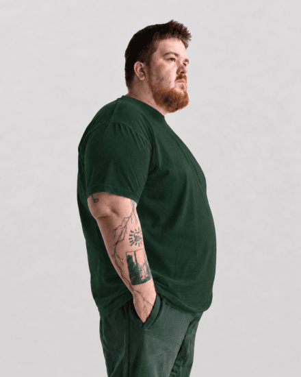 Motley Denim Stockholm T-shirt Racing Green - Camisetas - Camisetas - 2XL-14XL