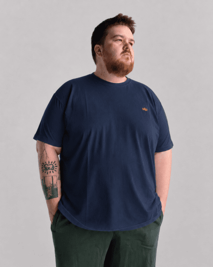 Motley Denim Stockholm T-shirt Dark Indigo - Camisetas - Camisetas - 2XL-14XL