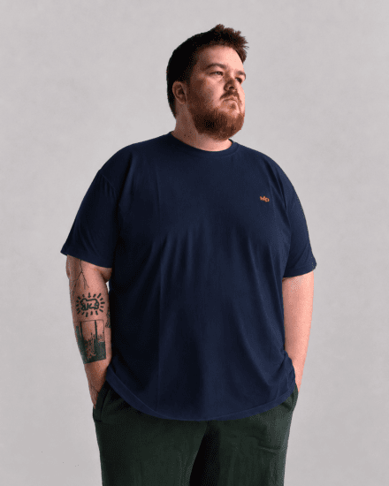 Motley Denim Stockholm T-shirt Navy - Camisetas - Camisetas - 2XL-14XL