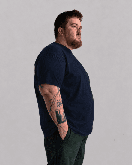 Motley Denim Stockholm T-shirt Navy - Camisetas - Camisetas - 2XL-14XL