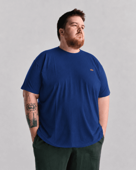 Motley Denim Stockholm T-shirt Royal Blue - Camisetas - Camisetas - 2XL-14XL