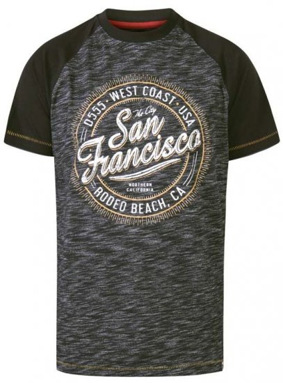 D555 Sunderland San Francisco T-Shirt Black Reno - Camisetas - Camisetas - 2XL-14XL