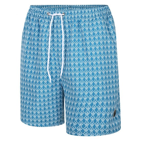 Espionage SW094 Bañador con Estampado Geométrico Azul - Ropa de baño - Bañadores - 2XL-12XL