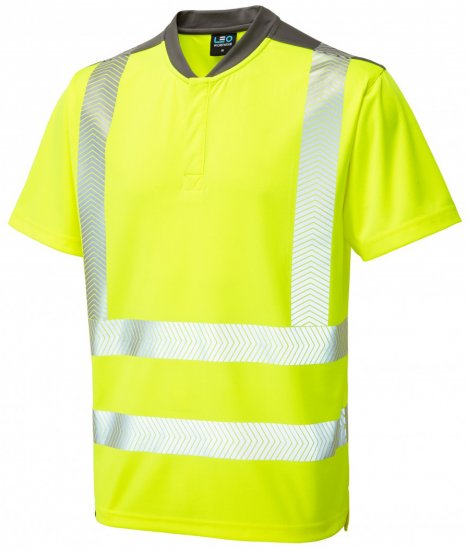 Leo Putsborough COOLMAX® Performance T-Shirt Hi-Vis Yellow - Ropa de trabajo - Ropa de trabajo 3XL-6XL
