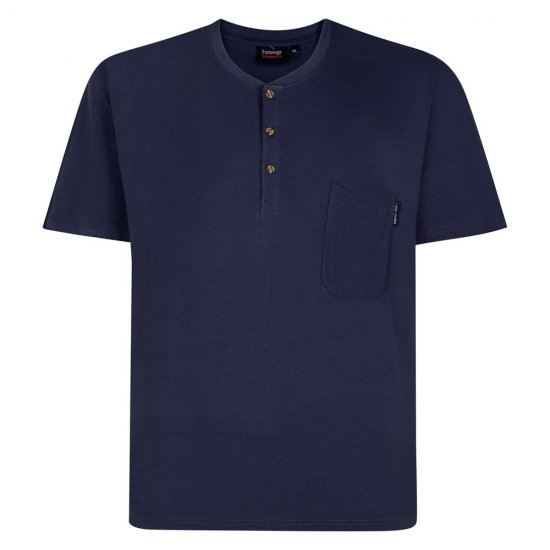 Espionage T447 Grandad Tee Negro - Camisetas - Camisetas - 2XL-14XL