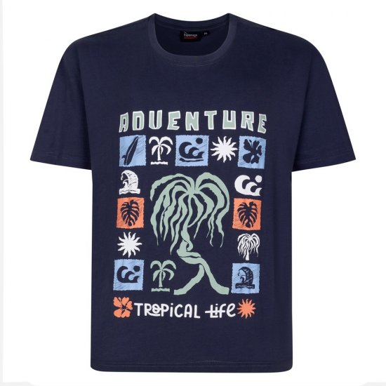 Espionage T448 adventure camiseta estampada gris pizarra - Camisetas - Camisetas - 2XL-14XL
