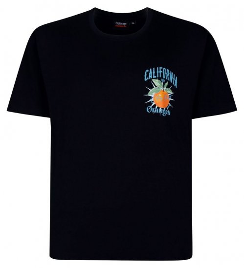 Espionage T449 California Oranges Camiseta estampada azul marino - Camisetas - Camisetas - 2XL-14XL