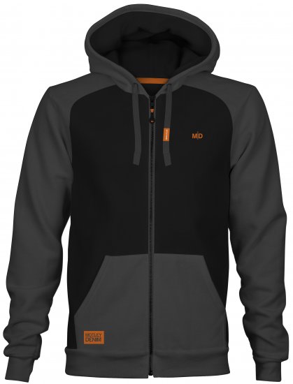 Motley Denim Tallinn Hoodie Black/Charcoal - Sudaderas - Sudaderas 2XL-12XL