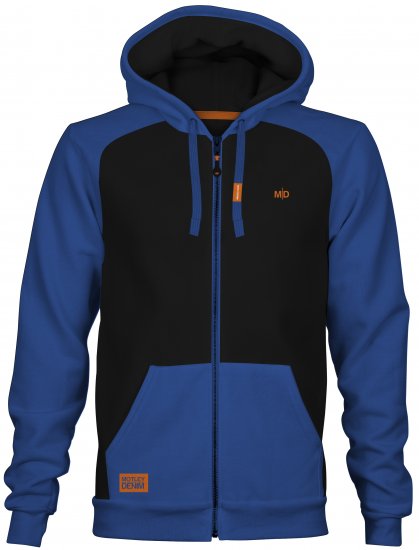 Motley Denim Tallinn Hoodie Black/Royal Blue - Sudaderas - Sudaderas 2XL-12XL