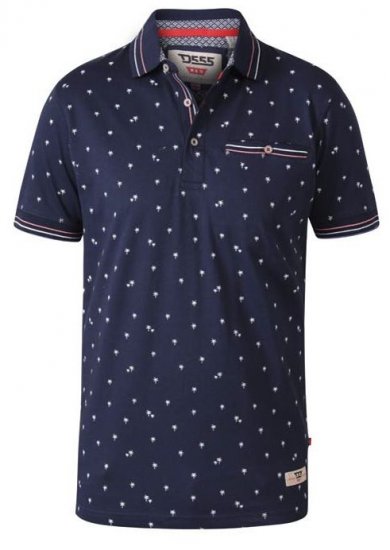 D555 Thames Polo With Chest Pocket Navy - Polos - Polos 2XL-8XL
