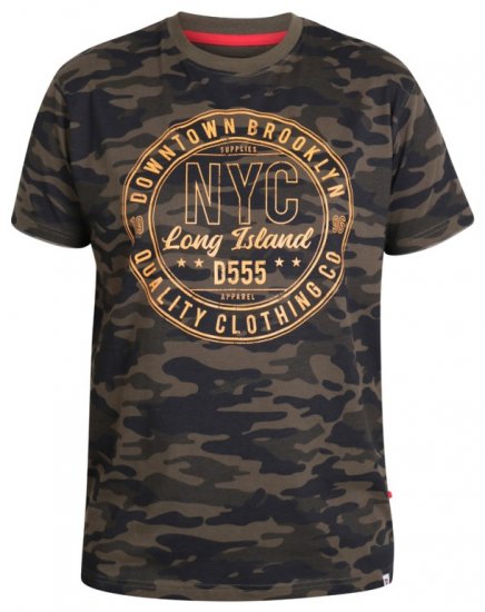 D555 Thompson T-shirt Jungle Camo - Camisetas - Camisetas - 2XL-14XL