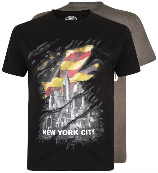 Kam Jeans 5312 T-shirt 2-pack - Camisetas - Camisetas - 2XL-14XL