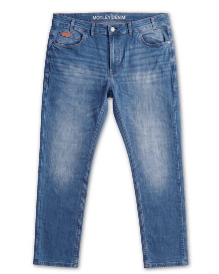 Motley Denim Soho 5-Pocket Jeans Blue Wash - Vaqueros & pantalones - Vaqueros y Pantalones - W40-W70