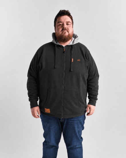 Motley Denim Copenhagen Hoodie Charcoal - Sudaderas - Sudaderas 2XL-12XL
