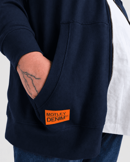 Motley Denim Copenhagen Hoodie Navy - Sudaderas - Sudaderas 2XL-12XL