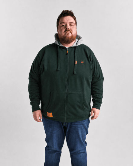 Motley Denim Copenhagen Hoodie Racing Green - Sudaderas - Sudaderas 2XL-12XL