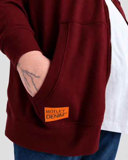 Motley Denim Copenhagen Hoodie Red - Sudaderas - Sudaderas 2XL-12XL