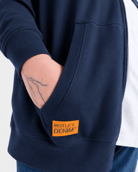 Motley Denim Copenhagen Hoodie Dark Indigo - Sudaderas - Sudaderas 2XL-12XL