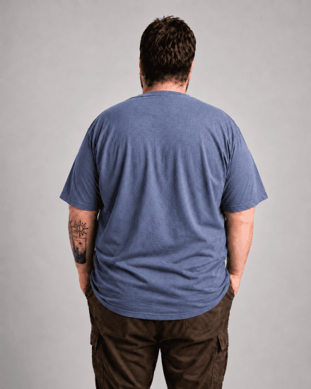 Motley Denim Milan Camiseta Índigo Claro - Camisetas - Camisetas - 2XL-14XL