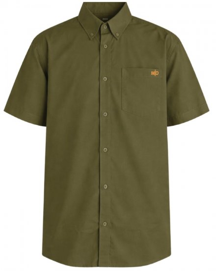 Motley Denim Zagreb Camisa de Manga Corta Caqui Oscuro - Camisas - Camisas 2XL-10XL